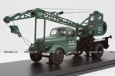 Лаз-690 на шасси Зил-164 , Автокран, SSM1100, SSM 1:43