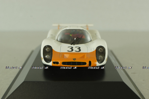 Porsche 908, 24h LeMans #33 R. Stommelen/J.Neerpasch 1968, white, 450372100, Schuco 1:43