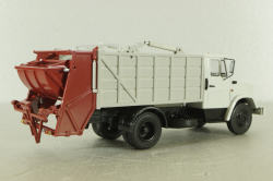 МКЗ-10 (4333) Мусоровоз на шасси Зил-4333, серый, 103375, Автоистория 1:43