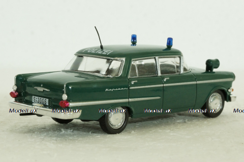 Opel Kapitan 1960 Полиция Германии, Полицейские машины мира №6, Deagostini 1:43 (без журнала)