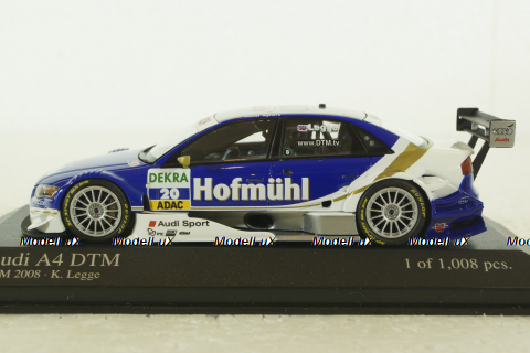 Audi A4 (2006) Hofmuhl, Team Futurecom Time, DTM 2008 #20 Katherine Legge, Minichamps 1:43
