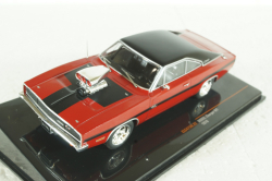 Dodge Charger R/T year 1970 red/black, CLC475N.22, IXO 1:43