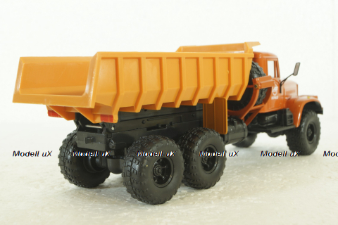 Краз-255 самосвал, оранжевый, Н723, Наш Автопром 1:43