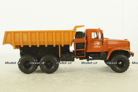 Краз-255 самосвал, оранжевый, Н723, Наш Автопром 1:43