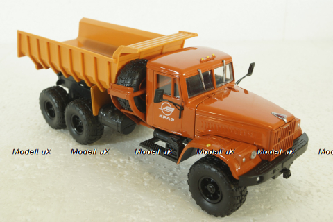 Краз-255 самосвал, оранжевый, Н723, Наш Автопром 1:43