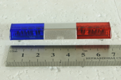 Световая балка для спец авто №2 (синяя/красная),  1:18