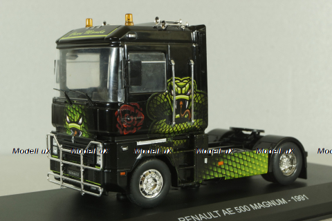 Renault Magnum AE 500 1991, green mamba, Truck Tuning Collection #6, Hachette 1:43