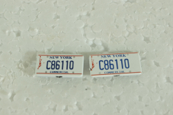 Комплект номерных знаков New York 1:18