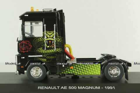 Renault Magnum AE 500 1991, green mamba, Truck Tuning Collection #6, Hachette 1:43