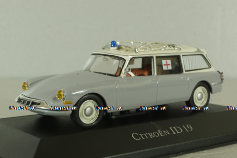 Citroen ID 19 Break grey, Ambulance Special, Atlas 1:43
