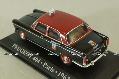 Peugeot 404 Taxi Paris 1962, black Altaya 1:43 Уценка!