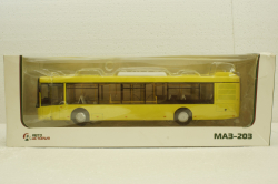 МАЗ-203 Городской автобус жёлтый, арт. 102651, Аист 1:43