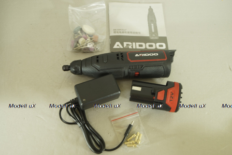 Аккумуляторная Шлифовально-гравировальная машина ARIDOO  набор в кейсе