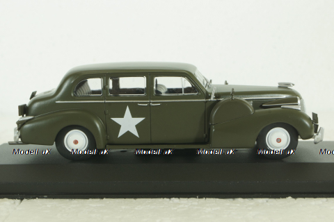 Cadillac Series 75 Fleetwood V8 Limousine 1939, USA 1951, Altaya Military #2 Altaya 1:43
