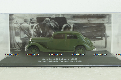 Hotchkiss 686 Cabourg, Marine Nationale, France, May 1940, CMC018,  Altaya 1:43