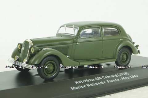 Hotchkiss 686 Cabourg, Marine Nationale, France, May 1940, CMC018,  Altaya 1:43