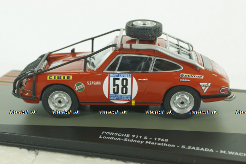 Porsche 911S #58 London-Sidney Marathon 1968, Porsche Racing Collection #18, PRC018, Altaya 1:43