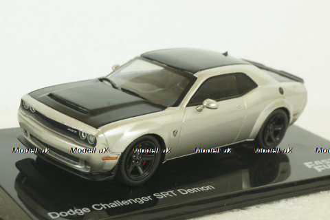 Dodge Challenger SRT Demon (2018) silver, Fast&Furious #55, FF055, Altaya 1:43 Уценка!