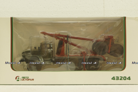Урал-43204, хаки, лесовоз, АвтоИстория 1:43