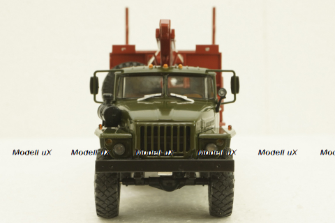 Урал-43204, хаки, лесовоз, АвтоИстория 1:43