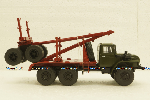 Урал-43204, хаки, лесовоз, АвтоИстория 1:43