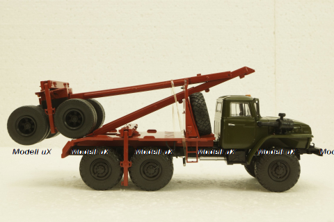 Урал-43204, хаки, лесовоз, АвтоИстория 1:43