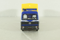 Mercedes SK 2435 tractor with semi trailer Anker, blue/yellow, Herpa 1:87