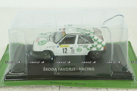Skoda Favorit # 12 Rally Monte Carlo 1994, KS095, KALEIDOSKOP SKODA #95 DeAgostini 1:43