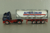 Mercedes SK 1850 LS tractor with semi-trailer tank "Alfred Talke" 1994, blue/white, 143004, Herpa 1:87