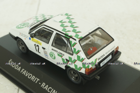 Skoda Favorit # 12 Rally Monte Carlo 1994, KS095, KALEIDOSKOP SKODA #95 DeAgostini 1:43