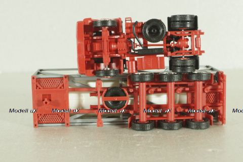 Mercedes SK 1850 LS tractor with semi-trailer tank "Alfred Talke" 1994, blue/white, 143004, Herpa 1:87