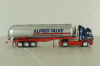 Mercedes SK 1735 LS tractor with semi-trailer tank "Alfred Talke" 1992, blue/silver, 141581, Herpa 1:87 