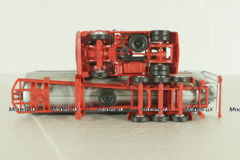 Mercedes SK 1735 LS tractor with semi-trailer tank "Alfred Talke" 1992, blue/silver, 141581, Herpa 1:87 