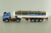 Mercedes SK 1850 LS tractor with semi-trailer tank "Willi Betz" 1994, blue/chrome, 826110, Herpa 1:87