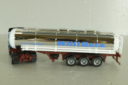Mercedes SK 1850 LS tractor with semi-trailer tank "Willi Betz" 1994, blue/chrome, 826110, Herpa 1:87