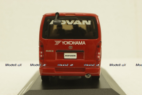 Toyota Hiace Van 2005, Yokohama Advan, red, JC087, J-Collection 1:43