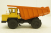 Белаз-7510 карьерный самосвал, желтый/оранжевый, Н005, Наш Автопром 1:43