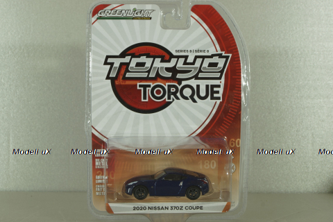 Nissan 370Z Coupe, metallic-dark blue, 2020, Greenlight 1:64