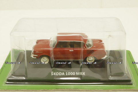 Skoda 1000 MBX, red, KALEIDOSKOP SKODA (DeAgostini) 1:43