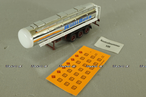 Semi-trailer tank "Willi Betz", chrome, 826110tr, Herpa 1:87