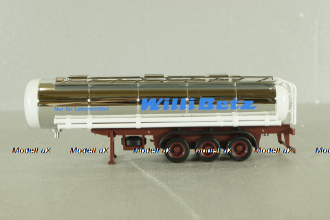 Semi-trailer tank "Willi Betz", chrome, 826110tr, Herpa 1:87