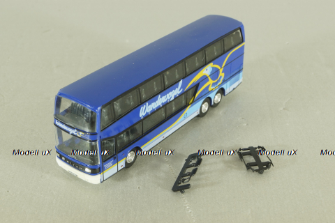 Setra S 228 DT bus "wanderwogel, blue, 144286, Herpa 1:87