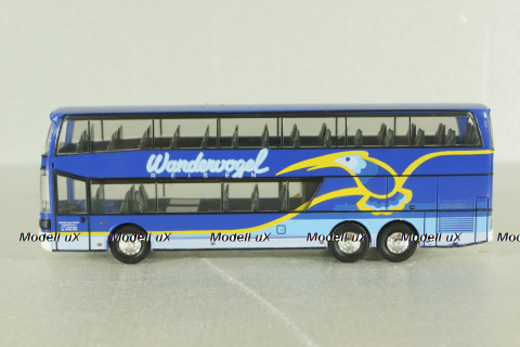 Setra S 228 DT bus "wanderwogel, blue, 144286, Herpa 1:87