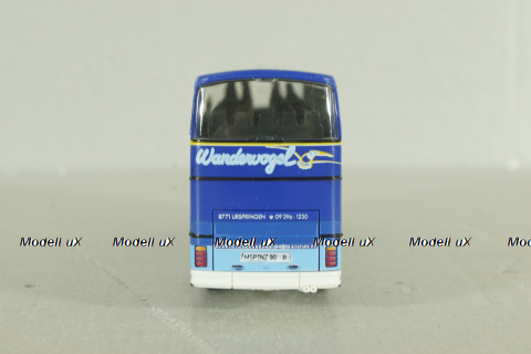 Setra S 228 DT bus "wanderwogel, blue, 144286, Herpa 1:87