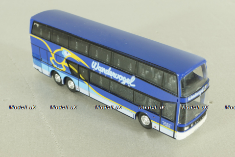 Setra S 228 DT bus "wanderwogel, blue, 144286, Herpa 1:87