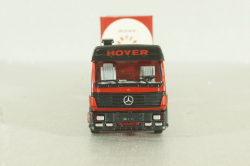 Mercedes SK 1850 tractor with semi trailer HOYER 1994, red, Herpa 1:87