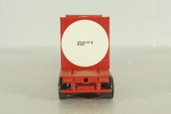 Mercedes SK 1850 tractor with semi trailer HOYER 1994, red, Herpa 1:87