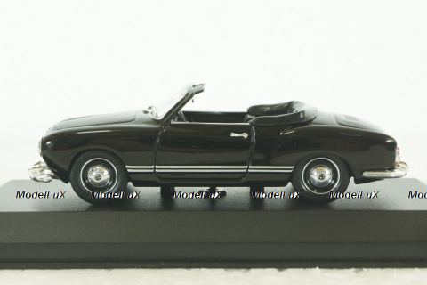 Volkswagen Karmann Ghia Cabriolet 1955, Black, 940051030, Maxichamps 1:43