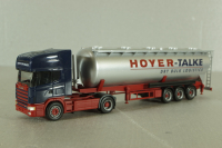 Scania TL with semi-trailer tank "Hoyer-talke", blue/grey, 147837, Herpa 1:87