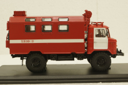 Газ-66 Кунг, пожарный, SSM1191, SSM 1:43
